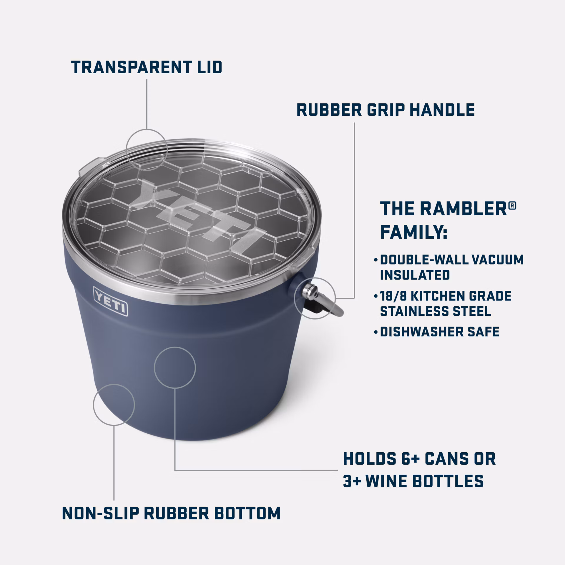 YETI Rambler Beverage Bucket — Lid - Image 3