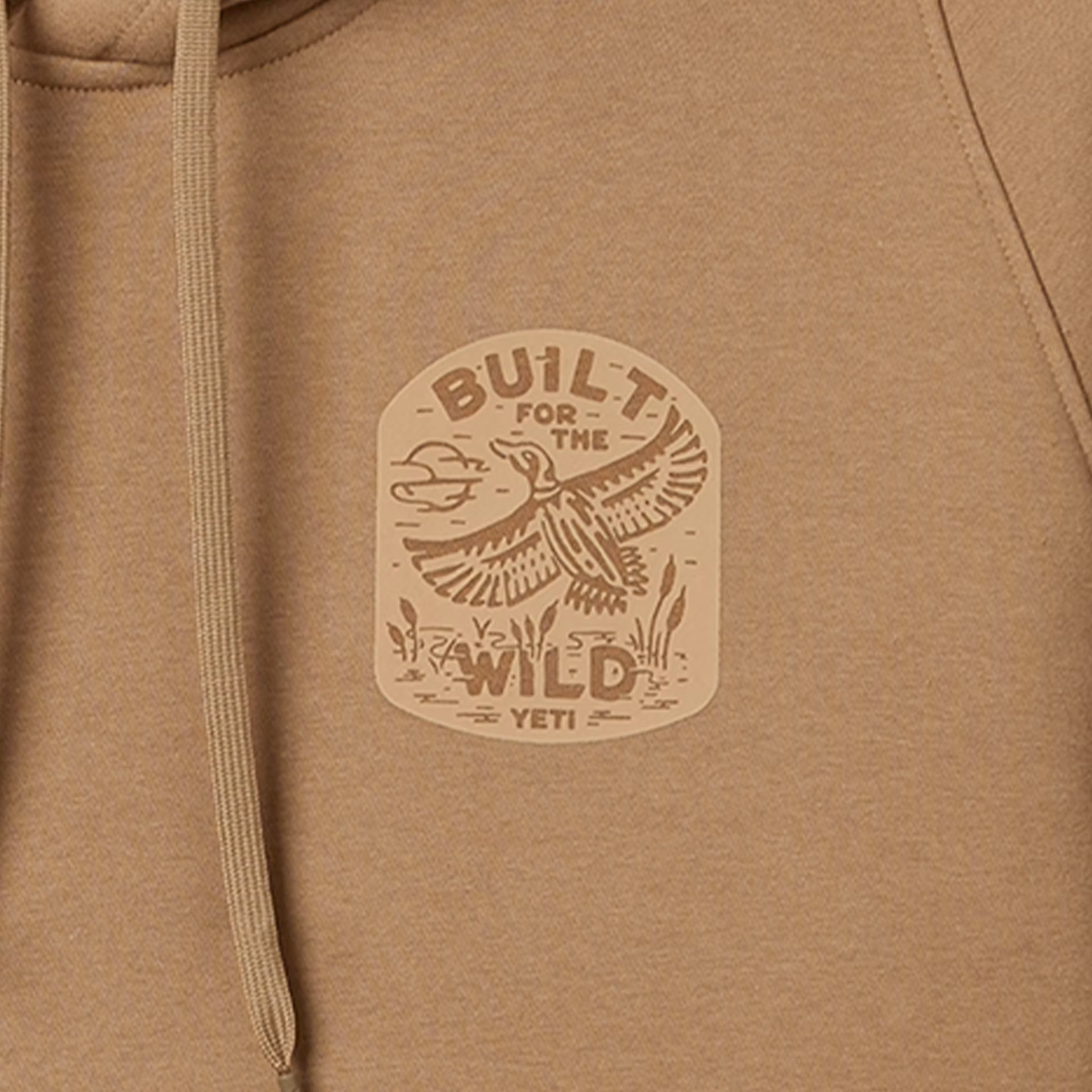 YETI Built for the Wild Badge Fleece Hoodie — Sweatshirt