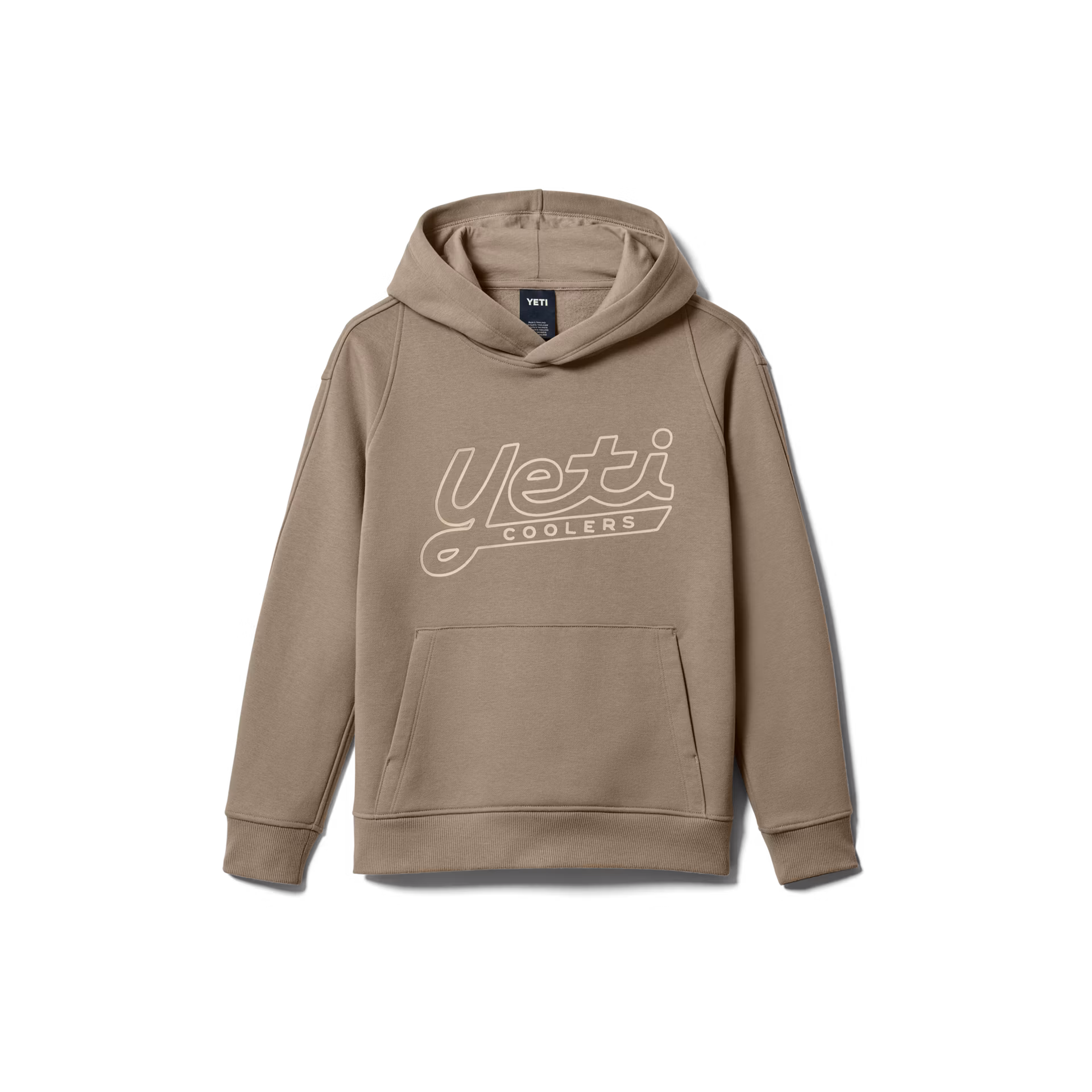 YETI Logo Script Kids' Pullover Fleece Hoodie — Sweatshirt